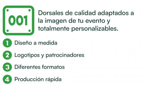 DORSALES PERSONALIZADOS